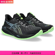 asics亞瑟士GEL-CUMULUS 26 男士跑步鞋戶(hù)外公路競速運動(dòng)跑鞋避震回彈 黑色/電石灰 40.5