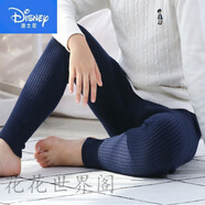 迪士尼（Disney）一條過冬加厚保暖兒童羊Y毛絨褲針織棉毛褲毛線褲寶寶無縫打底褲 男童-加.厚-【藏藍(lán)色】純100 160 褲長85 適合150-160
