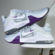 耐克（NIKE）籃球鞋男鞋2025秋冬季新款運動(dòng)鞋AIR MAX IMPACT 4氣墊減震跑步鞋 DM1124-010灰白紫 42