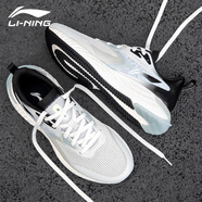 李寧（LI-NING）男鞋運動鞋子男2025春夏季新款緩震跑步鞋輕便軟底戶外休閑旅游鞋 李寧云-南極灰/黑色 41