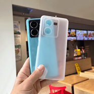 魯深vivo iQOOZ9手機殼磨砂軟殼iQOO Z9Turbo手機殼男女防摔iQOO Z9X保護套硅膠殼iqooz9turbo+手機殼 iQOO Z9X 透明白/Y37Pro 清水套磨砂軟殼【贈屏幕
