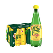 Perrier 法國進(jìn)口巴黎水（Perrier）充氣天然礦泉水含氣果味氣泡水飲料 【百香果】500mL*24瓶