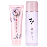 名蔻（MINGKOU）化妝品韓品護(hù)膚套盒春夏季女深層補(bǔ)水潤澤爽膚水乳液霜組合套裝 海藻潔面膏+玫瑰爽膚水