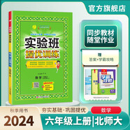 2024秋 實(shí)驗班提優(yōu)訓練 六年級上冊 數學(xué)北師大版 強化拔高同步練習冊