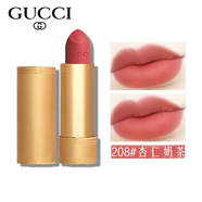 古馳（GUCCI）正品古馳gucci金管滋潤啞光碎花口送女友老婆生日禮物 208#杏仁奶茶色