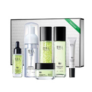 妝墨韓正品緹美人官方護膚品掂全系列水乳霜套裝面膜潔面身體護理 黃金海葡萄多肽抗皺六件套