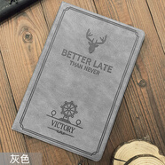 珍宜適用華為榮耀7保護套10.1英寸榮耀平板6保護殼2021款平板電腦AGM3-W09HN全包防摔支撐商務復古皮套 灰色【無贈品】 榮耀6/7【10.1寸】