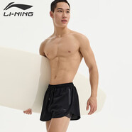 李寧（LI-NING）雙層短褲男運動(dòng)褲籃球跑步速干運動(dòng)短褲