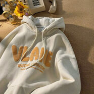 蘇愚100%純棉重磅面料衛衣雙層連帽衛衣男慵懶風(fēng)加絨加厚垂墜感加厚衛 純棉41-24-淺杏- 薄款 XS