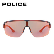 POLICE太陽鏡眼鏡墨鏡運(yùn)動(dòng)騎行SPLB47 啞光深灰鏡片煙色分層紅 99