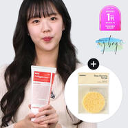 美蒂菲韓國medipeel美蒂菲潔面乳洗面奶氨基酸膠原蛋白深層清潔 膠原蛋白潔面300ml+海綿