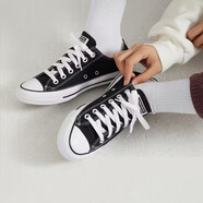 匡威（Converse）帆布鞋男鞋女鞋 AllSTAR 黑色運動板鞋 透氣休閑鞋子 37.5