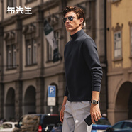 布先生熱膽中高領(lǐng)打底長(cháng)袖上衣春秋新款休閑男士t恤KT01879 礦石灰 L (175)