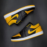 耐克【極速發(fā)貨】NIKE  Air Jordan 1 Low AJ1 男款 低幫復(fù)古籃球鞋  553558-072 黑黃 40