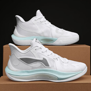 全城11v2籃球鞋男音速12摩擦有聲音10馭帥16青少年15粉色9女8球鞋 音速11云霧白 37