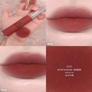 3 CE STYLENANDA新款暮色透明口紅琥珀啞光霧面絲絨亞克力唇膏女紅棕素顏唇釉 奶唇泥#HIPAMINE「 鐵銹棕 」