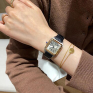 【二手99新】卡地亞表 坦克Tank Solo 自動(dòng)機械男表 玫瑰金 黃金 精鋼石英女腕表 二手鐘表 山度士小號間金