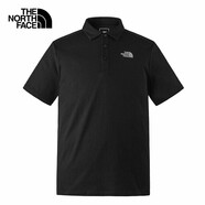 The North Face24春夏北面polo衫男款戶(hù)外舒適純色純棉經(jīng)典款polo短袖T恤8AV3 JK3/曬單評價(jià)有禮 L