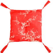 萌依兒（Mengyier）貓坐墊配件紅紅色墊子擺件家居創(chuàng  )意飾品底座搖手發(fā)財貓配飾的 布墊12*12cm