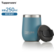 特百惠（Tupperware）艾珀斯隔溫杯簡約上班辦公男女便攜冬季保溫咖啡杯250ml 隔溫杯湖光綠 250ml