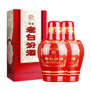 汾酒山西杏花村汾酒 老白汾 清香型白酒 新老款隨機發(fā)貨 53度 475mL 2瓶 老白汾醇柔