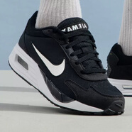 耐克（NIKE）男鞋氣墊鞋2025夏季新款A(yù)IR MAX運(yùn)動(dòng)鞋低幫網(wǎng)面透氣跑步鞋休閑鞋 DX3666-002黑色白 43
