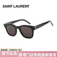 圣羅蘭（YSL）墨鏡女經(jīng)典YSL字母交織標(biāo)識潮流百搭方框太陽鏡生日禮物SLM124 SLM124-001-49 銀標(biāo)