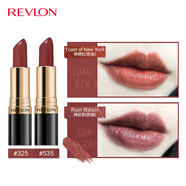 露華濃（Revlon）口紅麗采黑管唇膏女士保濕滋潤啞光口紅豆沙色不掉色化妝品女彩妝 （325#鐵銹紅+535#磚紅色）