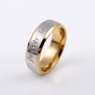 歐陽(yáng)先生forever love鈦鋼情侶對戒情人節禮物 男款 12號