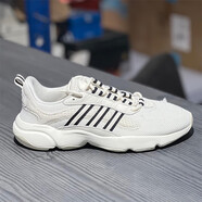 阿迪達斯（adidas）三葉草男鞋女鞋2025夏季新款HAIWEE情侶運動減震網(wǎng)面透氣輕便跑鞋 JH7353白色 36.5 (225mm)