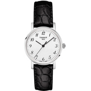 天梭（TISSOT）瑞士手表女士石英表魅時(shí)羅馬表盤(pán)情侶腕表T109.210.16.033.00 白面數字皮帶女表