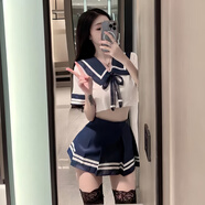 學(xué)生裝套裝學(xué)院風(fēng)日系可愛(ài)JK制服水手服青春裙子女百褶裙女短袖女 jk制服（上衣+百褶裙） 均碼 80-130
