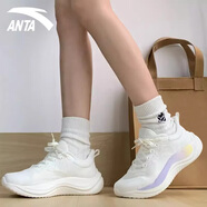anta kids安踏水果糖跳繩鞋女鞋運(yùn)動(dòng)鞋夏季新款網(wǎng)面透氣跑步鞋女款減震跑鞋 7704Q-2象牙白【水果糖】 37.5