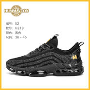 悍馬威登悍馬威登男鞋夏季透氣網(wǎng)面休閑運動鞋潮流百搭防臭軟底情侶跑步鞋 黑色 41