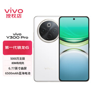 vivovivoY300 Pro 5G手機(jī) 6500mAh藍(lán)海電池 80W遠(yuǎn)航閃充 7.69mm超薄機(jī)身 索尼5000萬超清主攝 拍照 AI 羊脂白 8G 128G