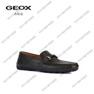 健樂士（GEOX）杰歐適男鞋新款套腳商務(wù)休閑莫卡辛鞋樂福鞋男官方旗艦正品 咖啡色C6009 39