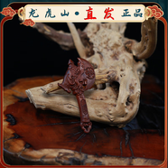 龍虎山直發(fā)雷擊木桃棗木紫薇諱七星朱砂掛件吊墜小劍道家真品法器 雷炁小斧6cm
