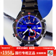 卡西歐黑暗之心黑鋼 非機械石英表男表皮帶手表 ERA-110TR-2A紅牛