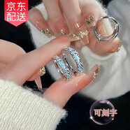 古耐S925銀光年之境對戒夜光情侶戒指一對生日禮物女生高級小眾實(shí)用 光年之境夜光戒指情侶款一對