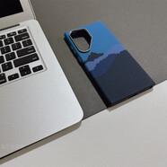 梵皓伊新款磁吸凱夫拉紋理適用三星s24ultra手機殼高端碳纖維Galaxys25U超薄防摔防刮s24+保護套23高級感 凱拉夫紋【藍色山與河-內置磁吸+磨砂碳纖維紋】 三星Galaxy S25 Ul