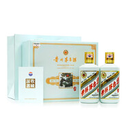 茅臺(tái)（MOUTAI）生肖紀(jì)念酒 醬香型白酒 53%vol 53%vol 375mL 2瓶 兔年生肖禮盒