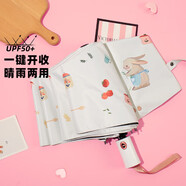C'mon 全自動晴雨傘三折防曬遮陽傘太陽傘女防紫外線 兔子廚房自動傘