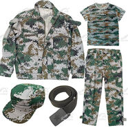 馬賽克軍訓(xùn)服褲子女生迷彩服加肥加大碼寬松透氣耐磨耐撕扯軍訓(xùn)褲 綠方塊(褲子 外套 T恤 帽子 腰 175碼 體重:131斤-145斤