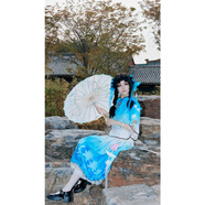 萬(wàn)華皇西施cos服詩(shī)雨江南王者榮耀游戲周邊cosplay動(dòng)漫c服全套配飾掛飾 西施cos服+鞋子 L