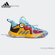 阿迪達(dá)斯 （adidas）登2代Stepback男女簽名版實(shí)戰(zhàn)籃球鞋 男款哈登2 藍(lán)_黃_黑_紅(H01472) 44 270mm