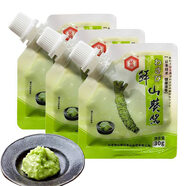 葵田鮮山葵醬青芥醬料壽司刺身日式料理調(diào)料三文魚芥末調(diào)味辣根 鮮山葵醬30g*3袋