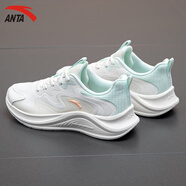 安踏（ANTA）女鞋運(yùn)動(dòng)鞋子女春季軟底網(wǎng)面透氣跑步鞋子輕便減震防滑學(xué)生慢跑鞋 象牙白/泡沫綠 36.5 (6)