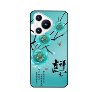 伊言市場(chǎng)宣傳型號M70Pro手機殼2023V71保護套ivvi P70pro防摔國風(fēng)軟殼 藍色花朵 其他