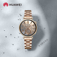 華為（HUAWEI）【38女神節(jié)禮物】手表Watch GT4智能運動手表藍(lán)牙鴻蒙微信通話防水血氧長續(xù)航商務(wù)男女神生日禮物 【41mm-凝霜白】白色真皮表帶+滿天星金色七株表