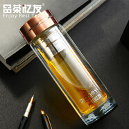 7'S TASTE品茶憶友 雙層玻璃杯耐熱加厚家用水杯隨手杯便攜 雙層駿馬杯